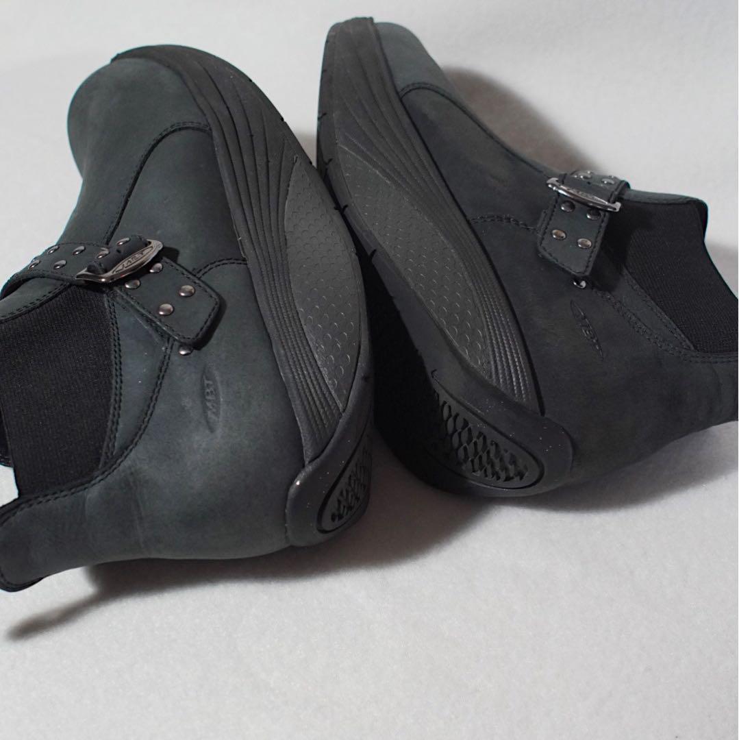 vibram《MBT》サイドゴアシューズ(40)黒 厚底 本革 エクササイズ