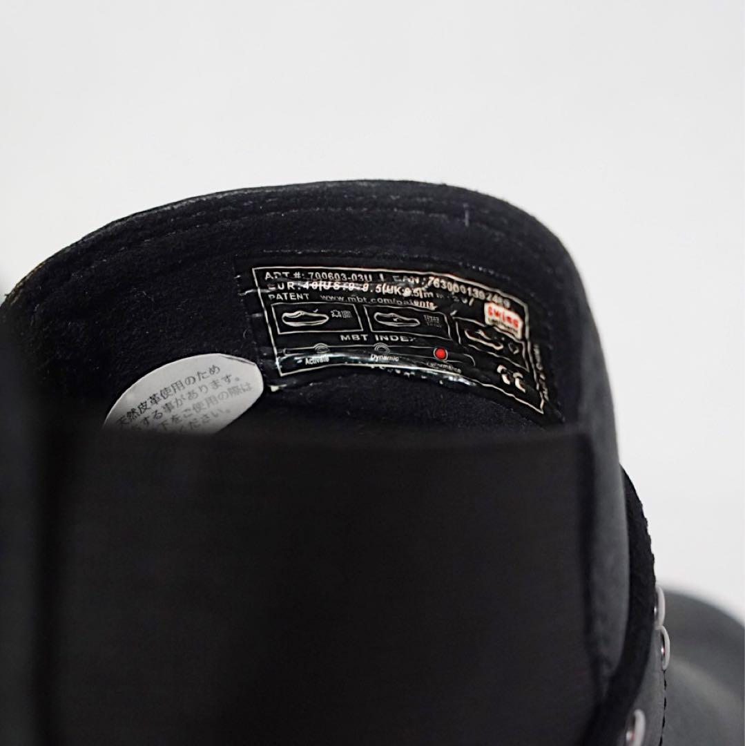 vibram《MBT》サイドゴアシューズ(40)黒 厚底 本革 エクササイズ