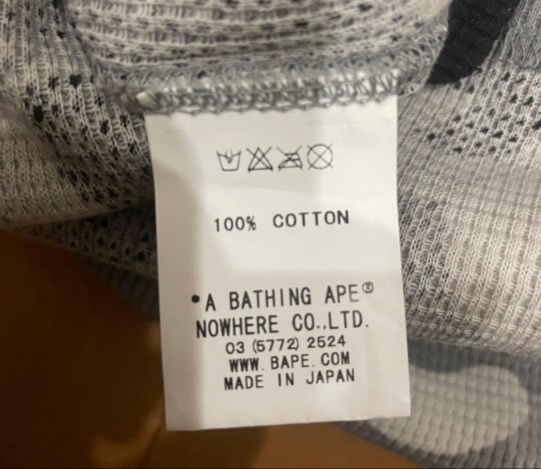 【新品未使用・希少】A BATHING APE サーマル カモフラ Tシャツ M