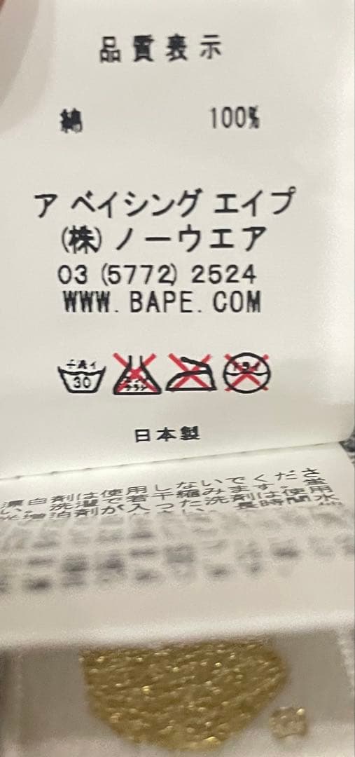 【新品未使用・希少】A BATHING APE サーマル カモフラ Tシャツ M