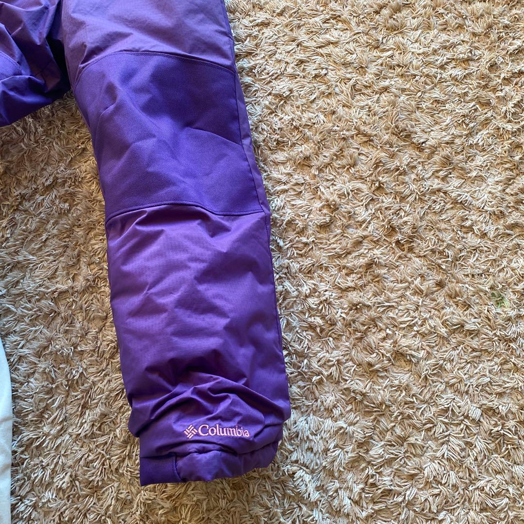 【美品】Columbia 子ども用スキーウェア 紫/ピンク　リバーシブル