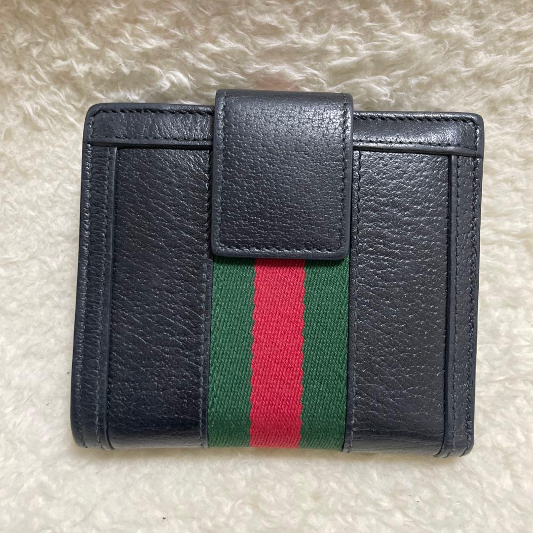 うみ様　GUCCI　グッチ　折り財布　オフィディア　ブラック　極美品‼️