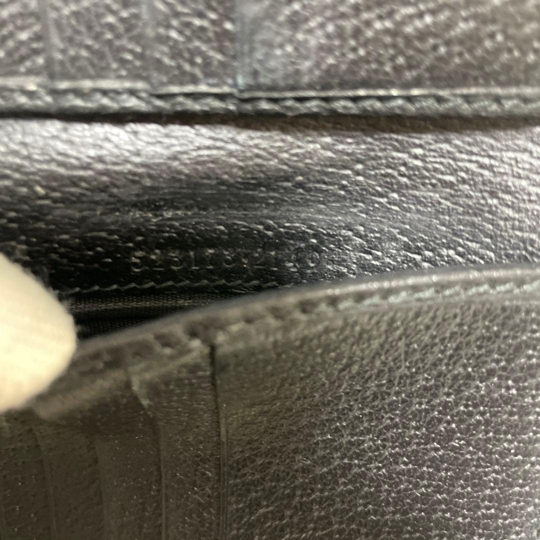 うみ様　GUCCI　グッチ　折り財布　オフィディア　ブラック　極美品‼️