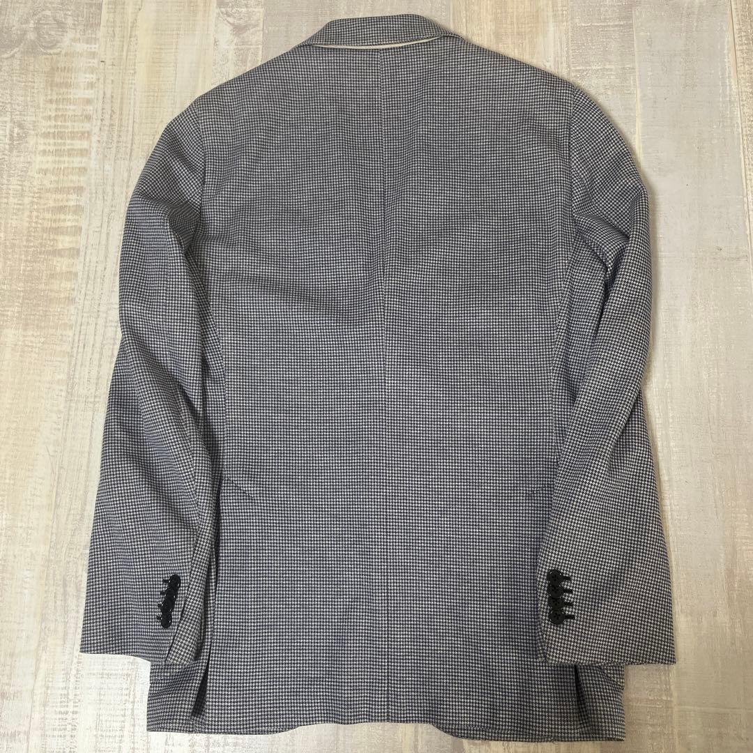 【定価約11万 千鳥格子】LARDINI ストレッチ テーラード ジャケット