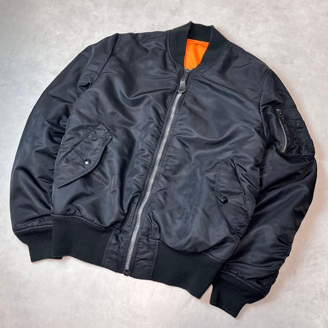 ALPHA INDUSTRIES MA-1 フライトジャケット ブラック L