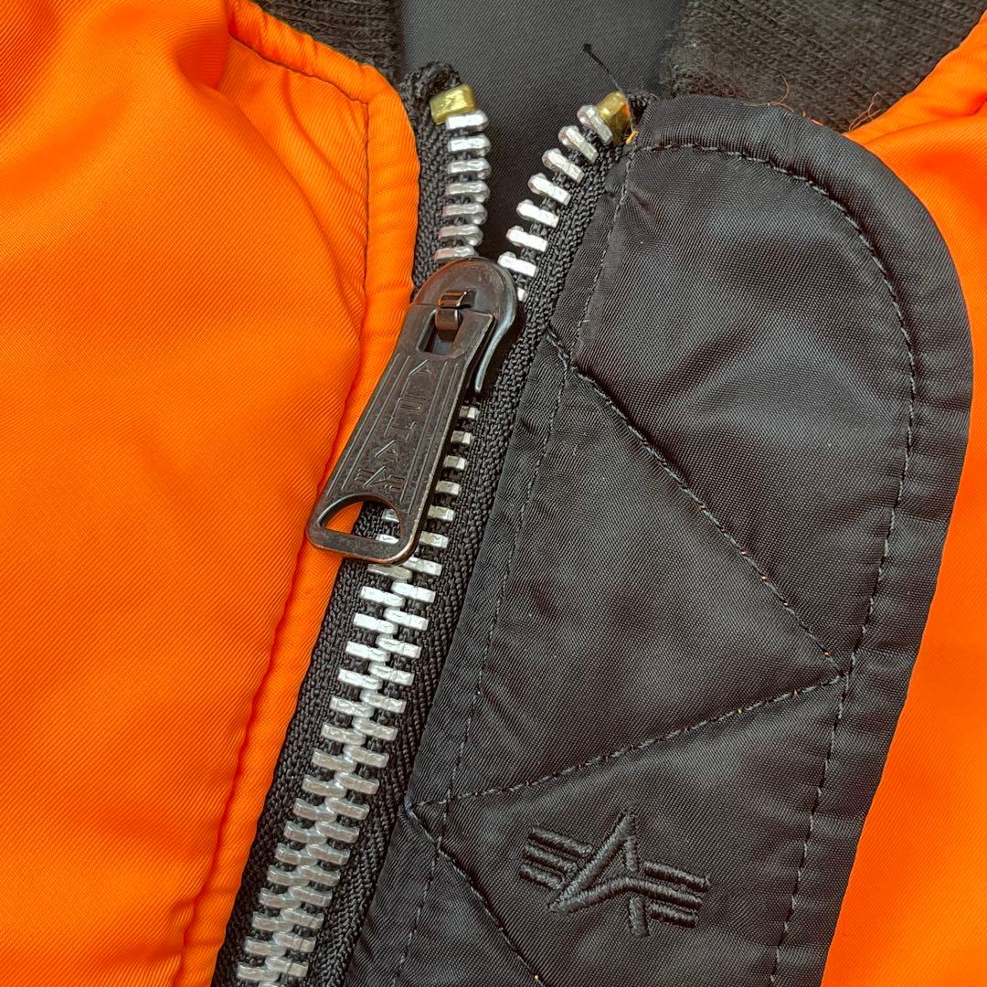 ALPHA INDUSTRIES MA-1 フライトジャケット ブラック L