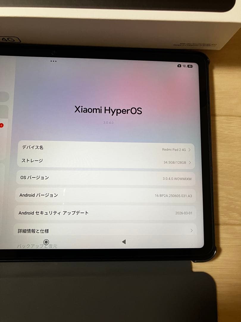 Xiaomi REDMI Pad2 セルラーモデル ミントグリーン