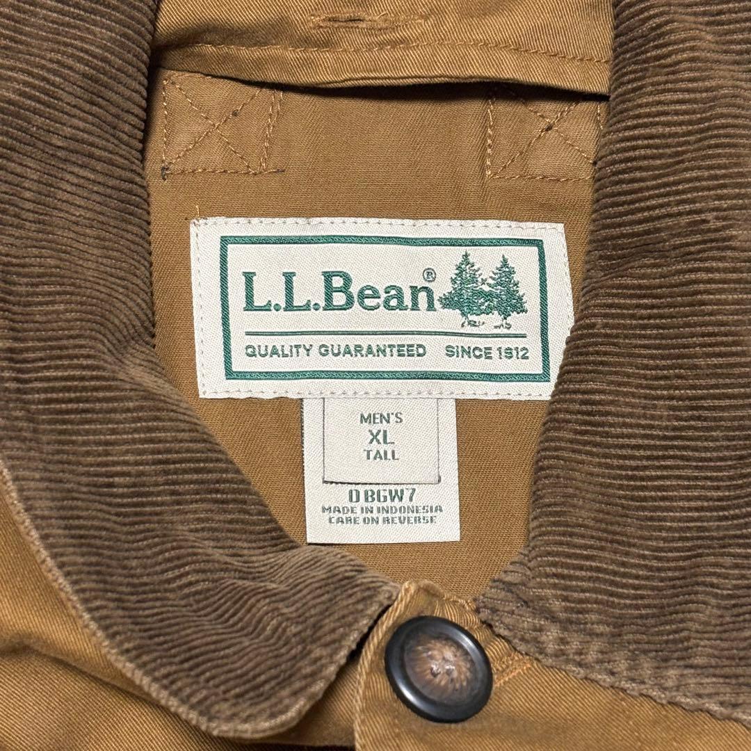 90s L.L.bean ハンティングジャケット 襟コーデュロイ カバーオール