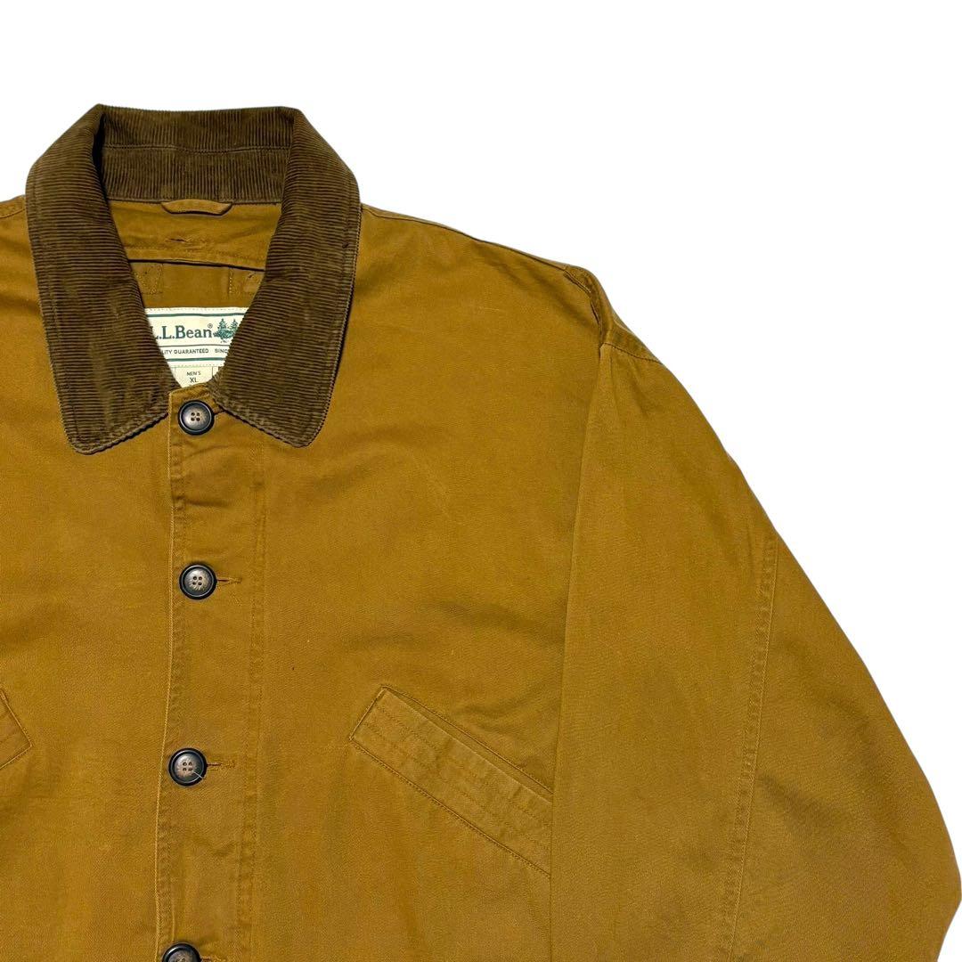 90s L.L.bean ハンティングジャケット 襟コーデュロイ カバーオール