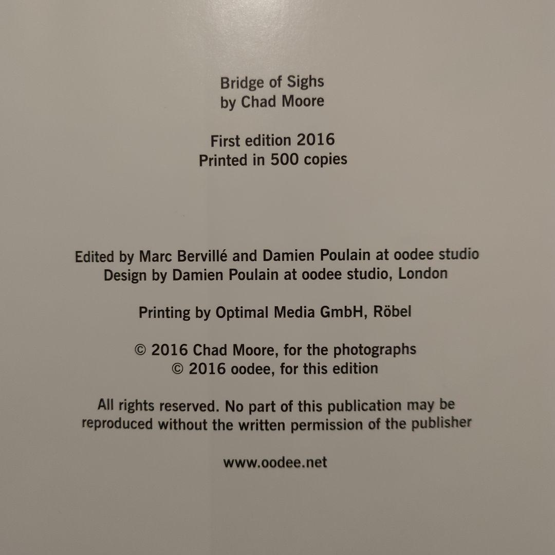 500部限定 Chad Moore Bridge of sighs