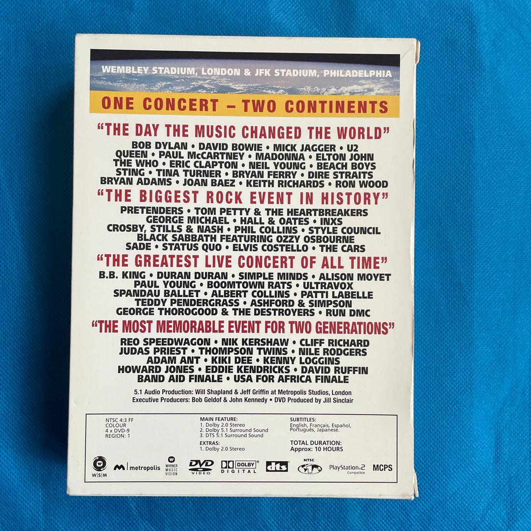 ライブエイド　DVD 4枚組　輸入盤