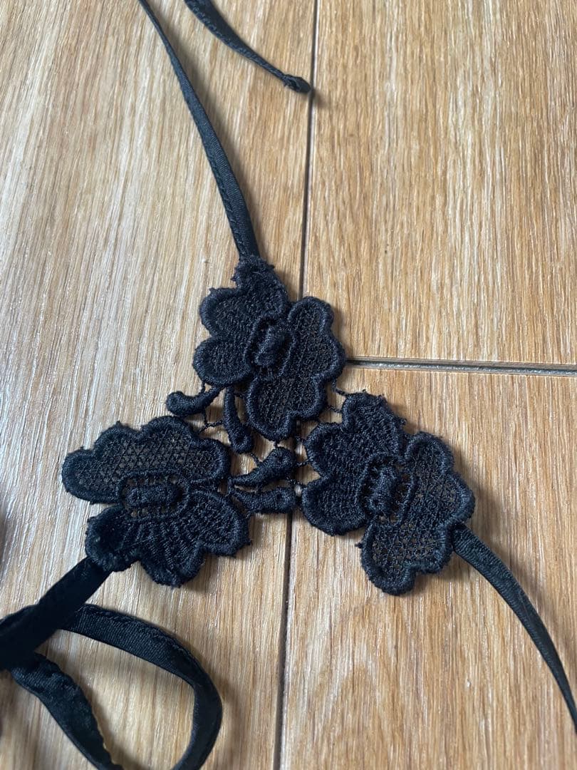 【Pan/パン】　BISCHOFF BUTTERFLY LACE BRA 黒