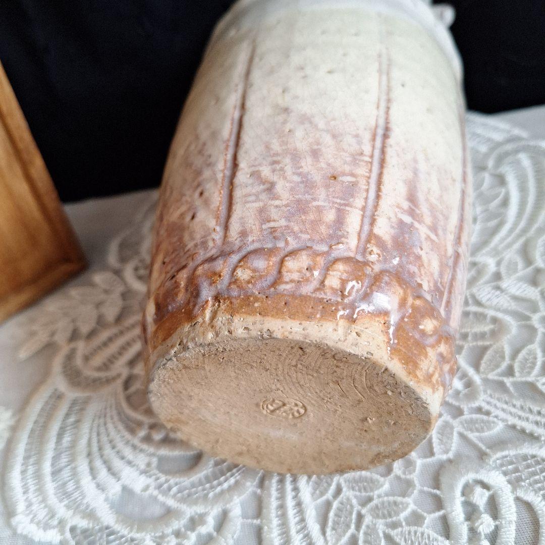 花瓶　花器　陶器　萩焼 桂泉山　片山萩月作 インテリア　アンティーク