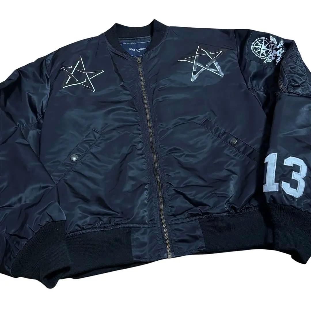 【美品】whiz limited 初売り star ma-1 75着ブラック