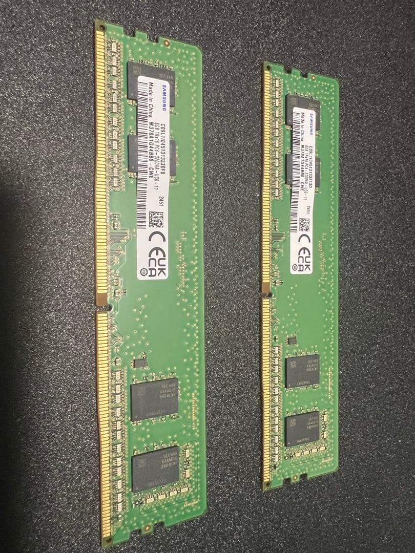 Samsung DDR4 16GB (8GBx2) (DDR4-3200)メモリ