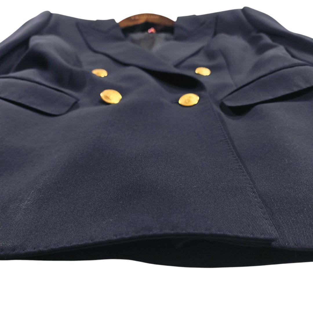 Aquascutum 金ボタン紺ブレ ダブル13 日本製