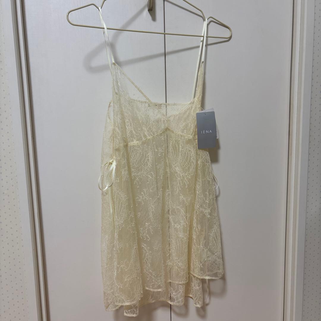 タグ付き未使用　IENA レースキャミ