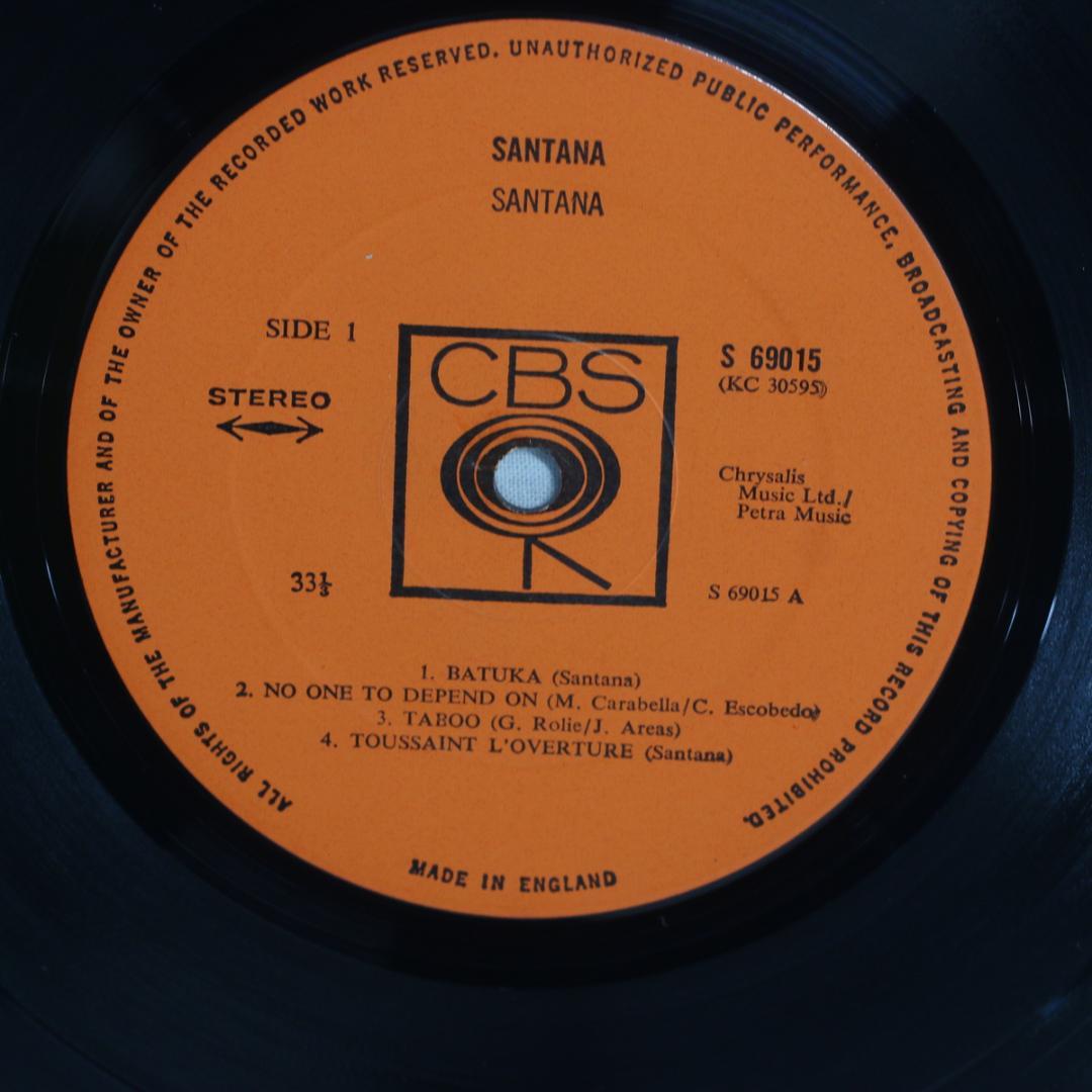 英LP Santana Santana UK盤 英国盤 Stereo サンタナ