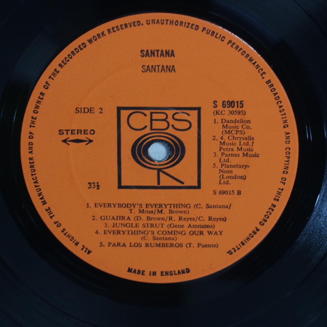 英LP Santana Santana UK盤 英国盤 Stereo サンタナ