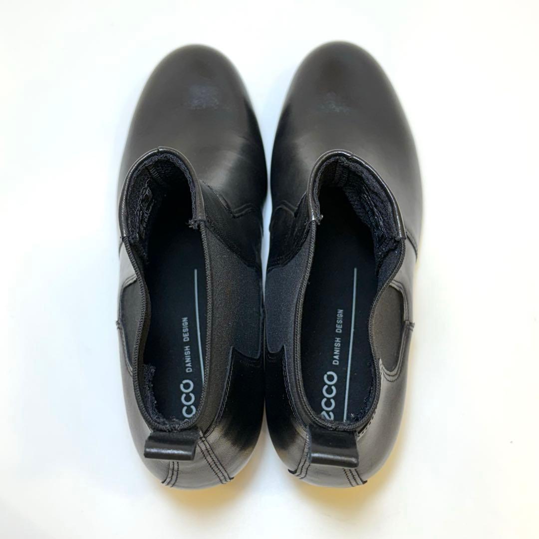 最終価格‼️ecco サイドゴアブーツ チェルシーブーツ 23.5cm 黒