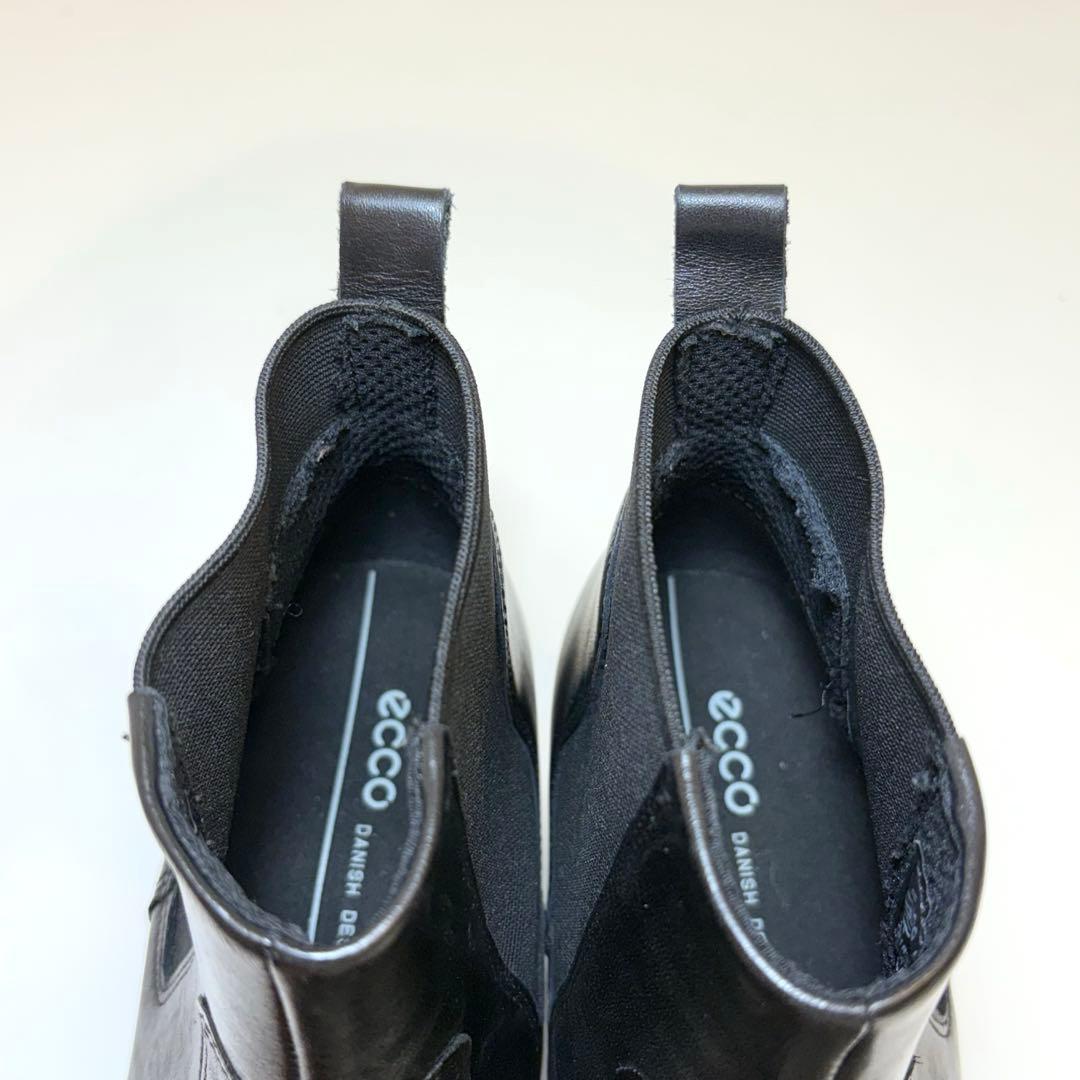 最終価格‼️ecco サイドゴアブーツ チェルシーブーツ 23.5cm 黒