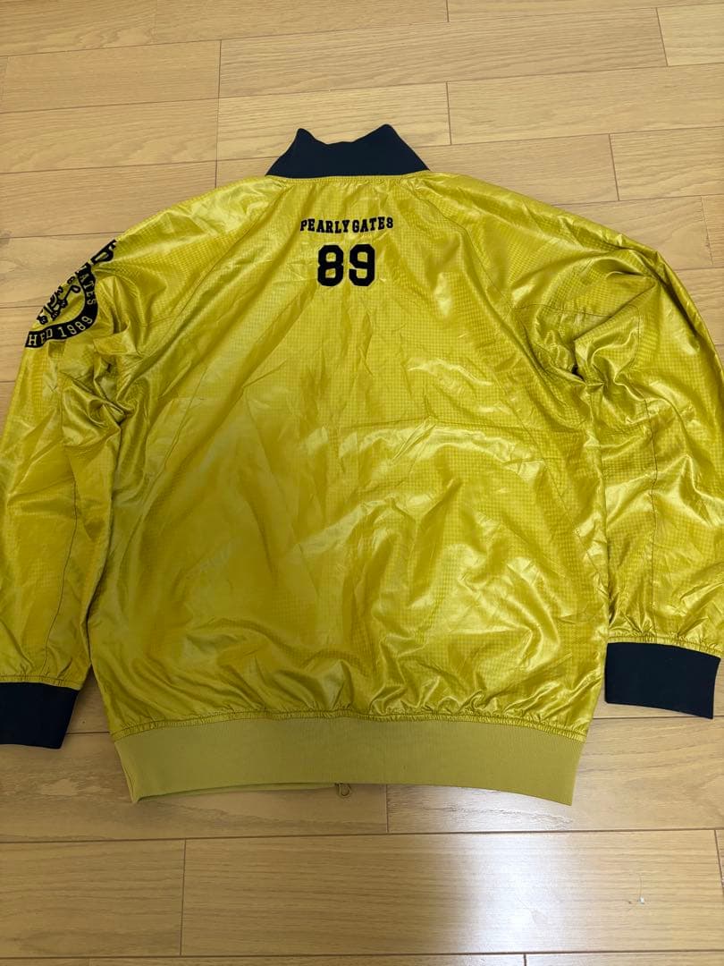 パーリーゲイツ　 ゴールド ジャケット 89 裏地蓄熱　メンズ　サイズ6/XL