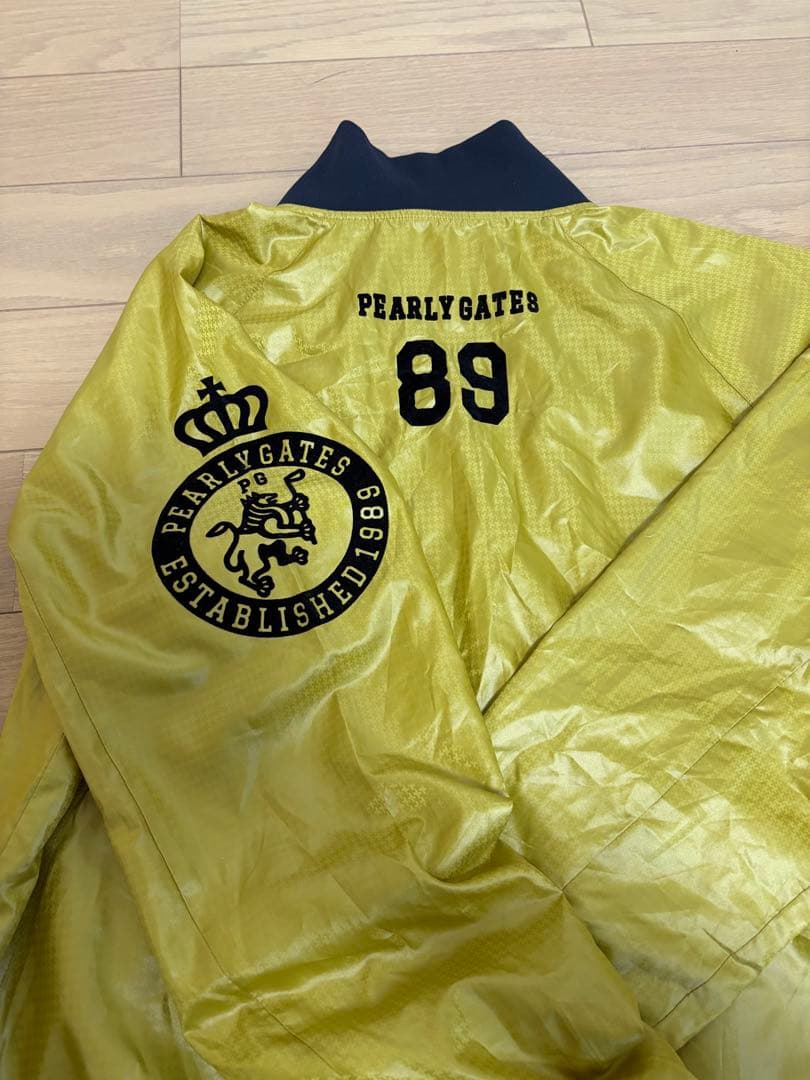 パーリーゲイツ　 ゴールド ジャケット 89 裏地蓄熱　メンズ　サイズ6/XL