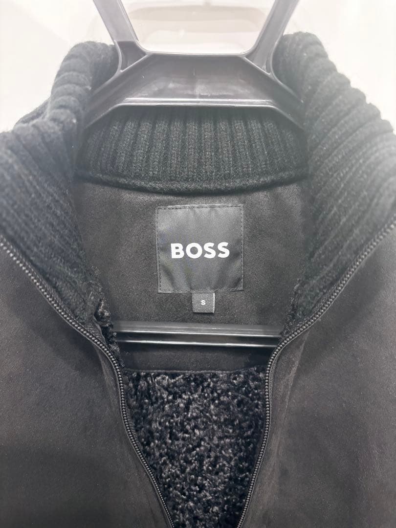 ［とんが］新品未使用　BOSS フェイクスエードジャケットニットトリム