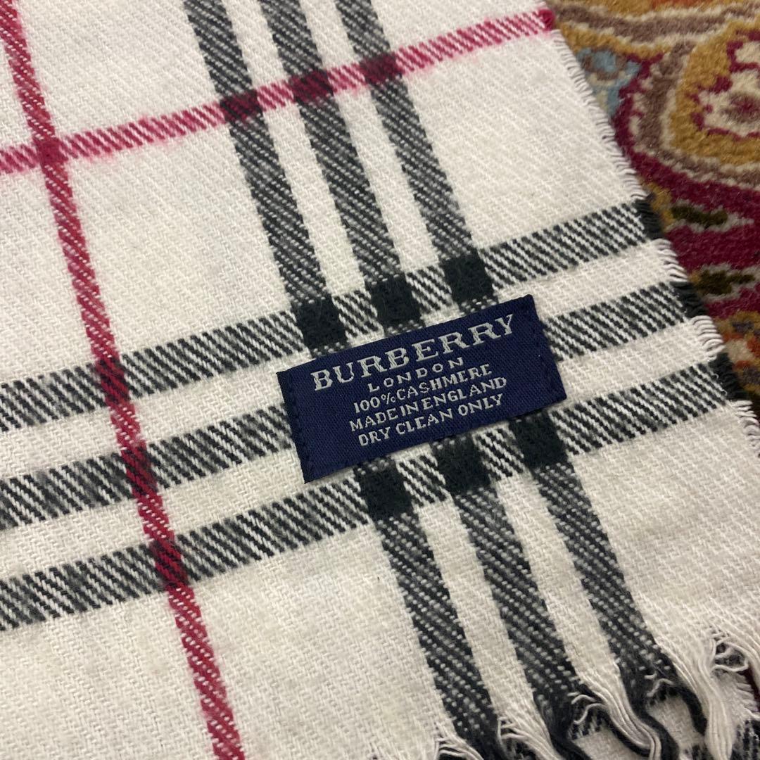 BURBERRY バーバリー ロンドン カシミヤ100% ノバチェック マフラー