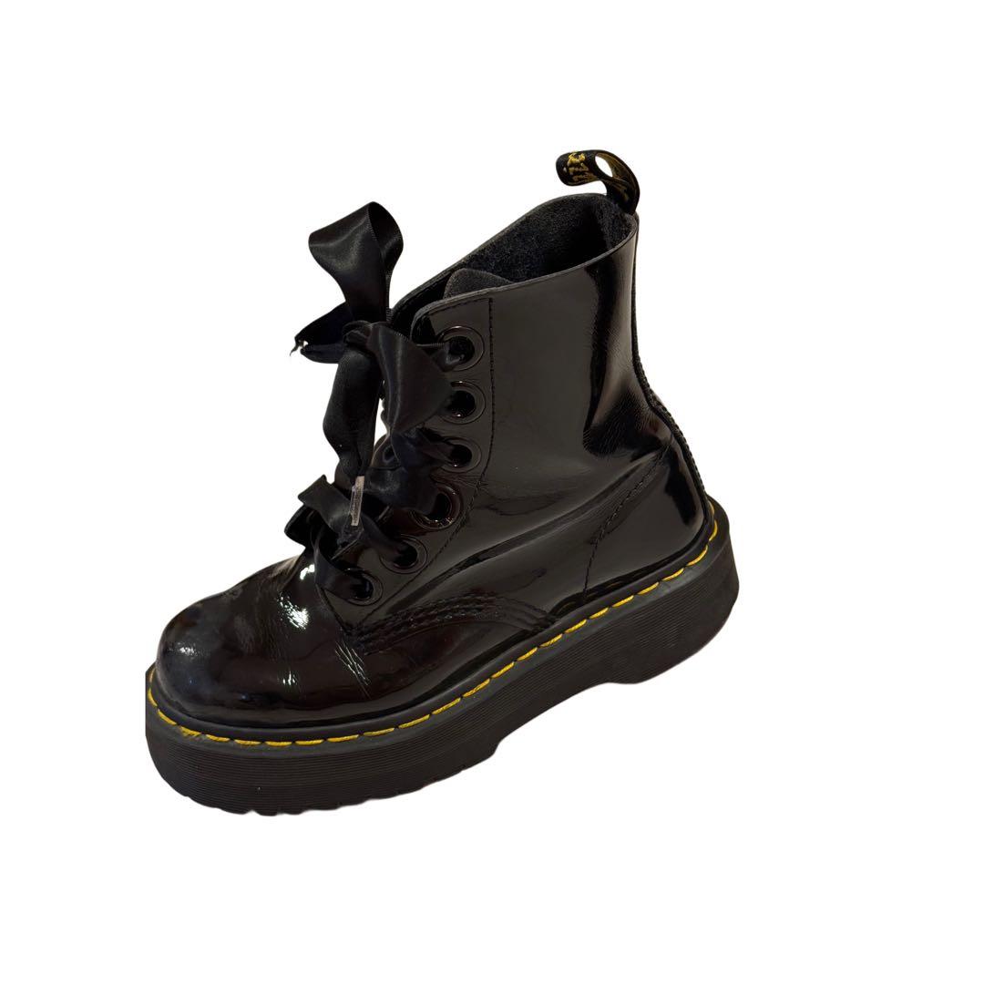【わっしょいさん専用】Dr. Martens レザー エナメル リボン ブーツ
