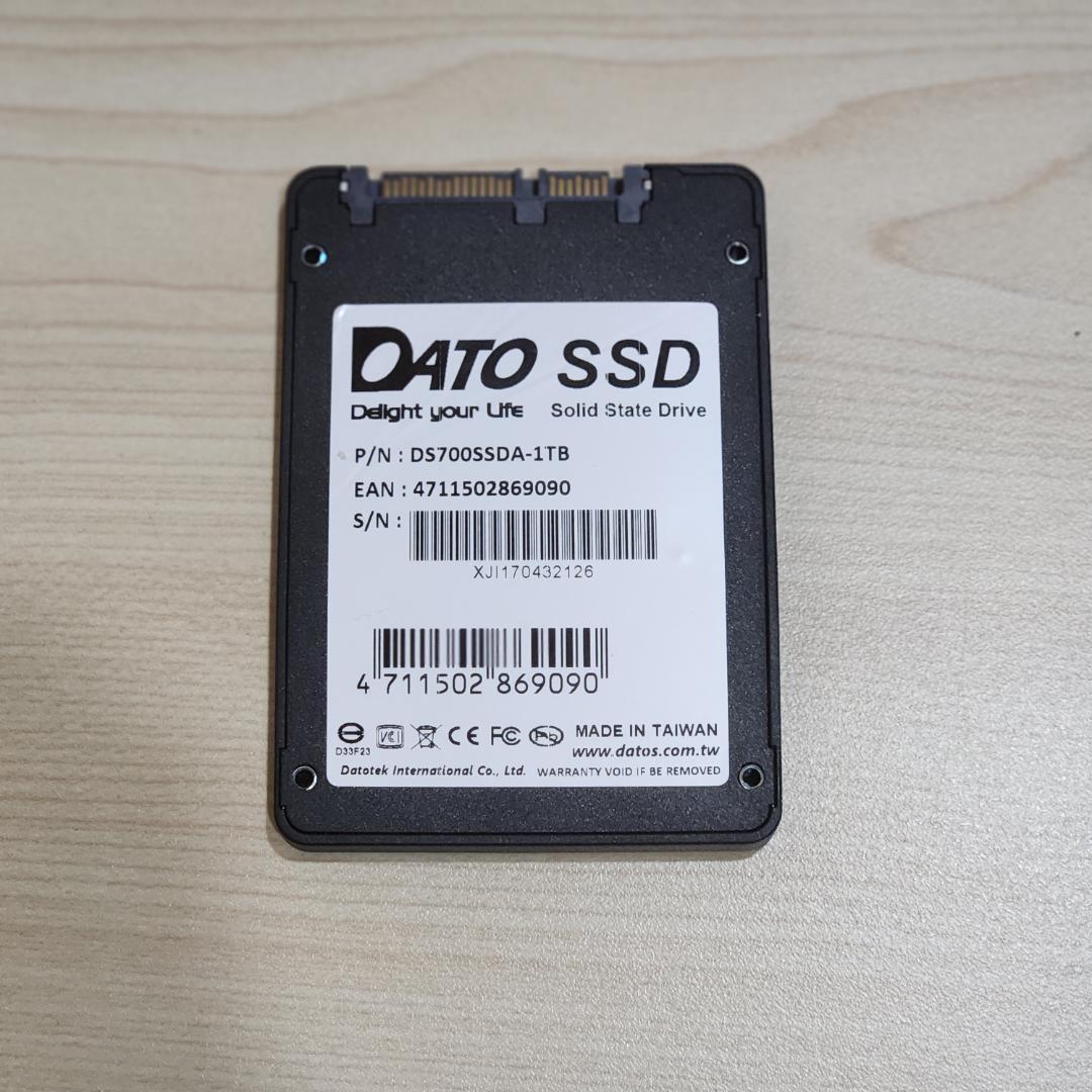 動作確認済 1TB SSD DATO DS700SSDA-1TB TBW 約3T