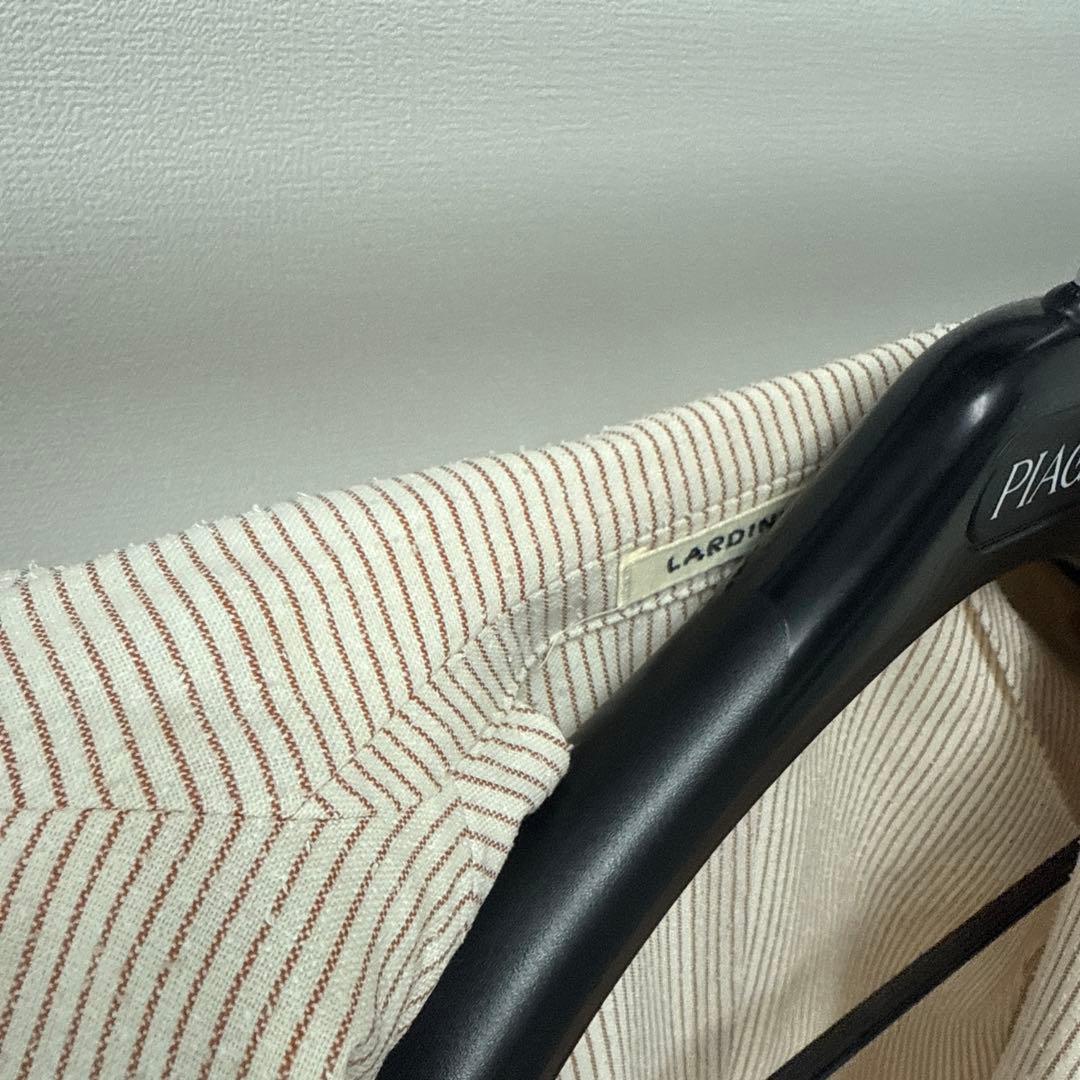 ヒ*シ様 LARDINI ジャケット　未使用品　44 ストライプ　レディース　L