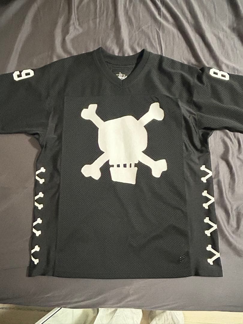stussy ゲームシャツ スカルドクロ