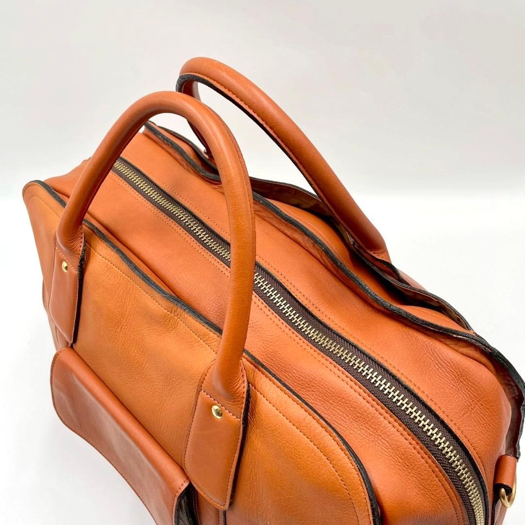 【美品】 PORTER ポーター バロン 2way ボストンバッグ キャメル