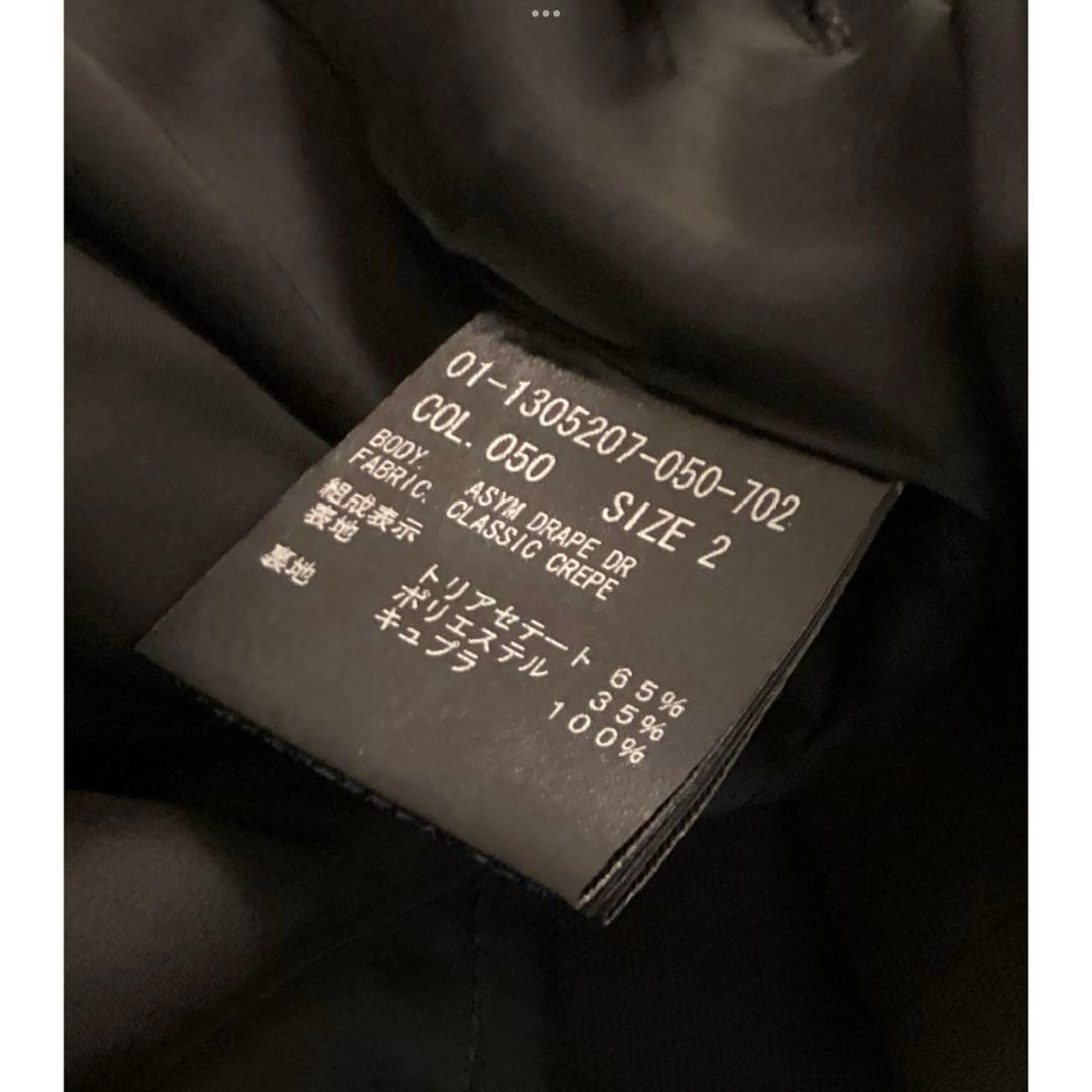 theory Classic Crepe 美シルエット　膝丈ワンピース　黒　2