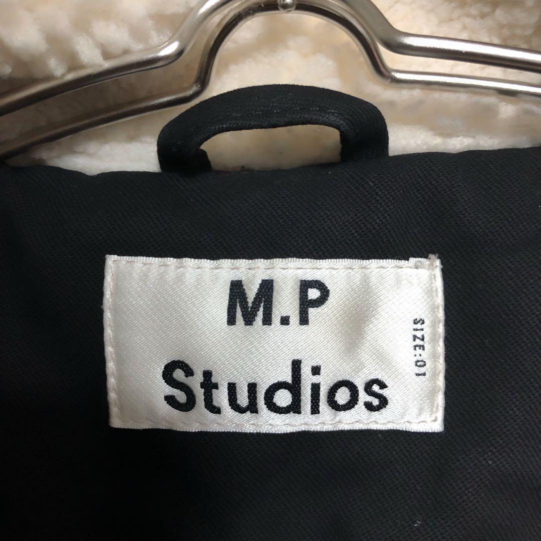 M.P Studios ビッグシルエットフェイクボアミリタリージャケット　S