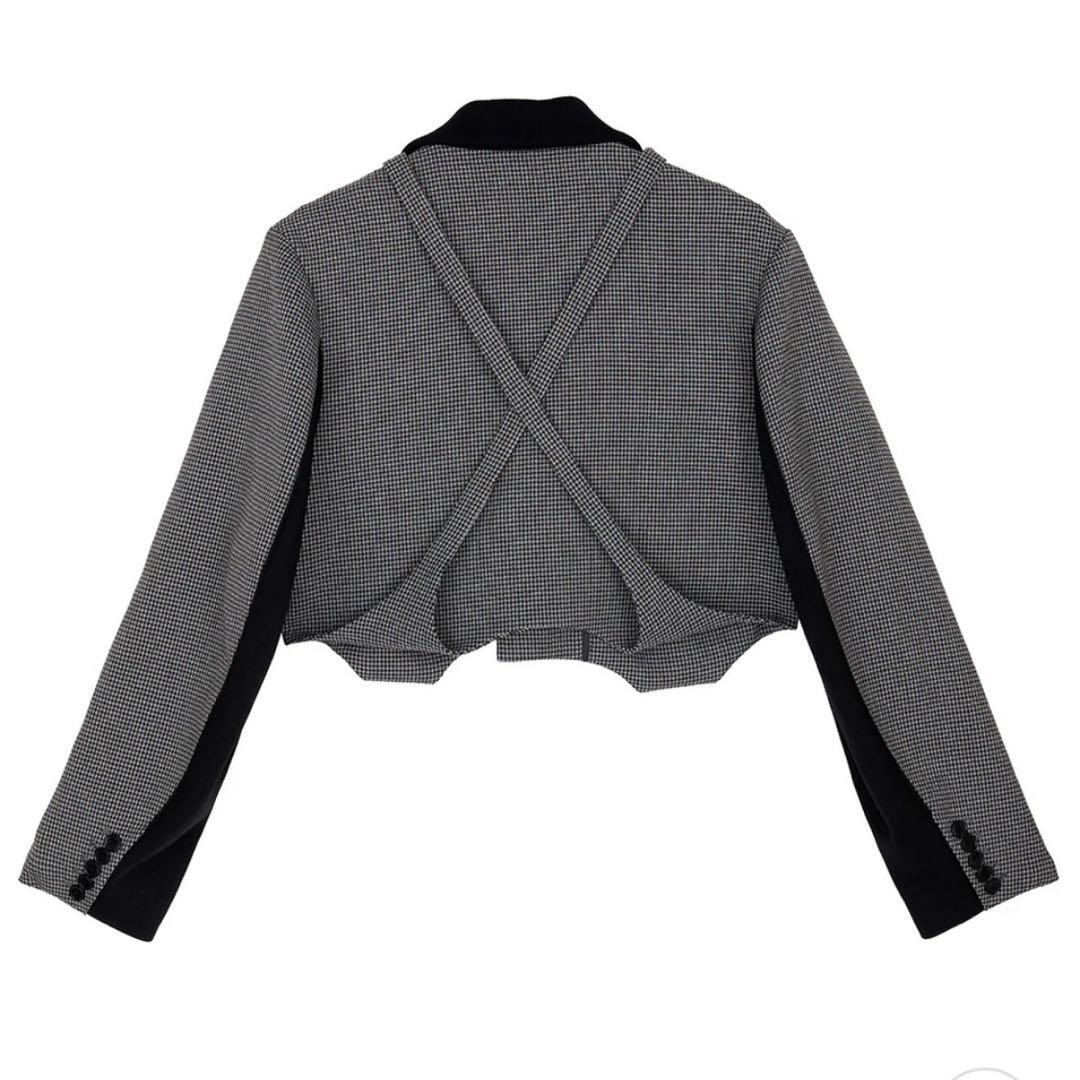 BONBOM×Ameri HOUNDSTOOTH GARTER JACKET