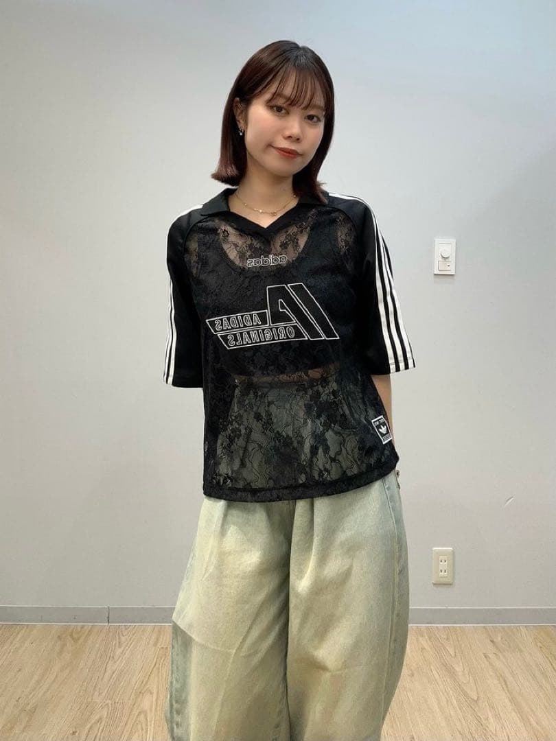 レースジャージトップス アディダスオリジナルス XS ブラック adidas