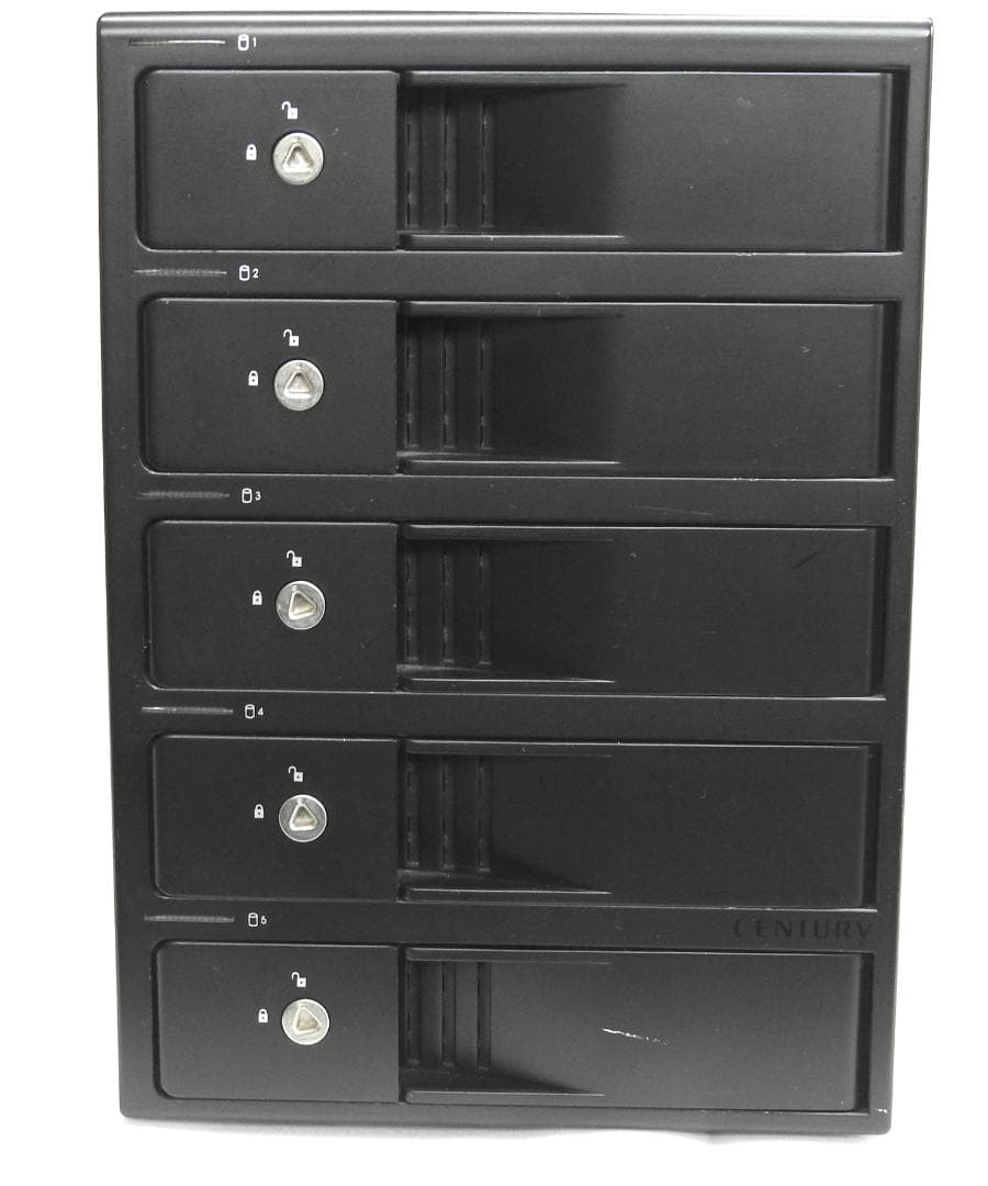 CENTURY 5台用ドライブケース USB接続 ブラック