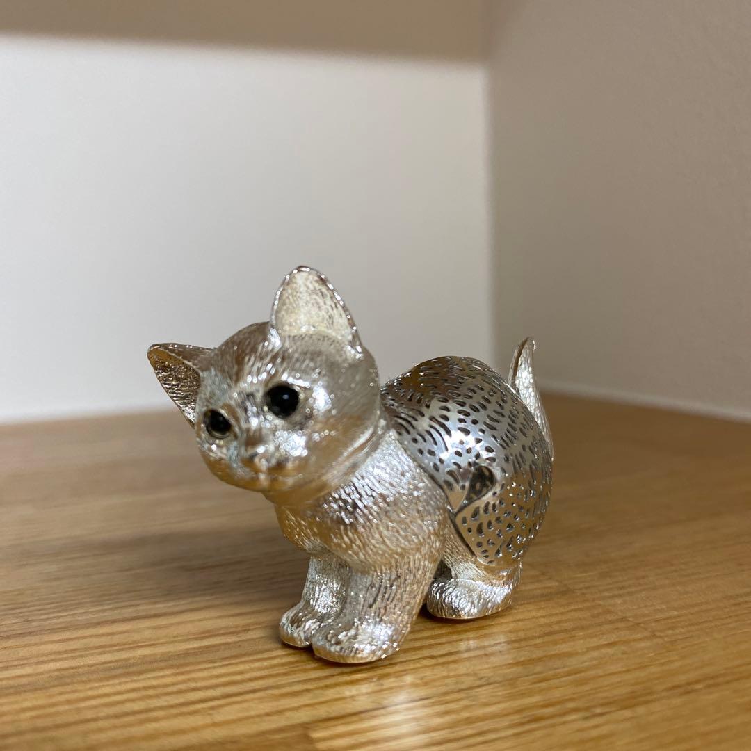 クリストフル　猫　オブジェ
