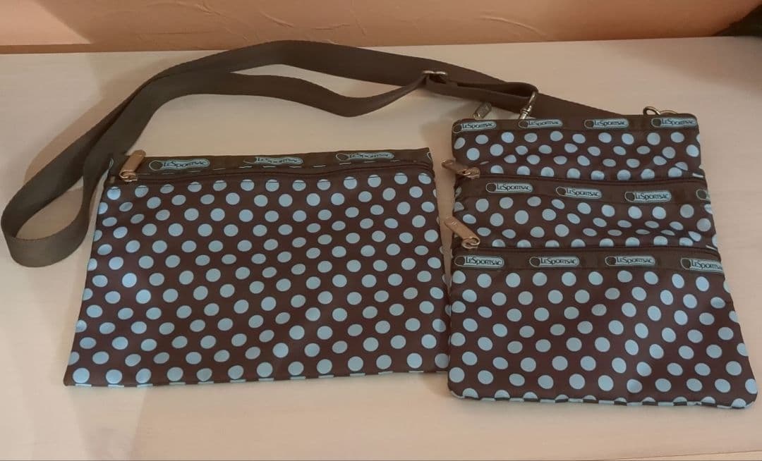 LESPORTSAC ドットデザイン ボストンバッグ＆ポーチ他3点セット
