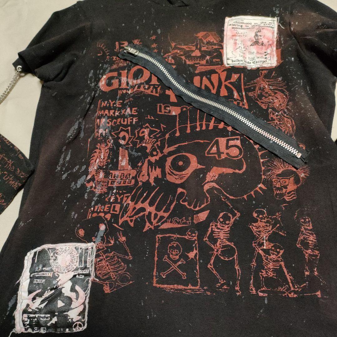 h.ANARCHY パーカー フード Tシャツ アームカバー NAOTO 黒