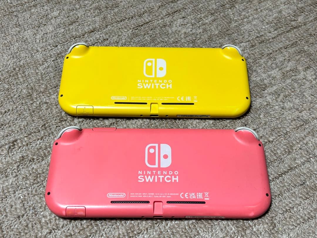 ジャンク品Nintendo Switch Lite 本体 イエロー ピンク