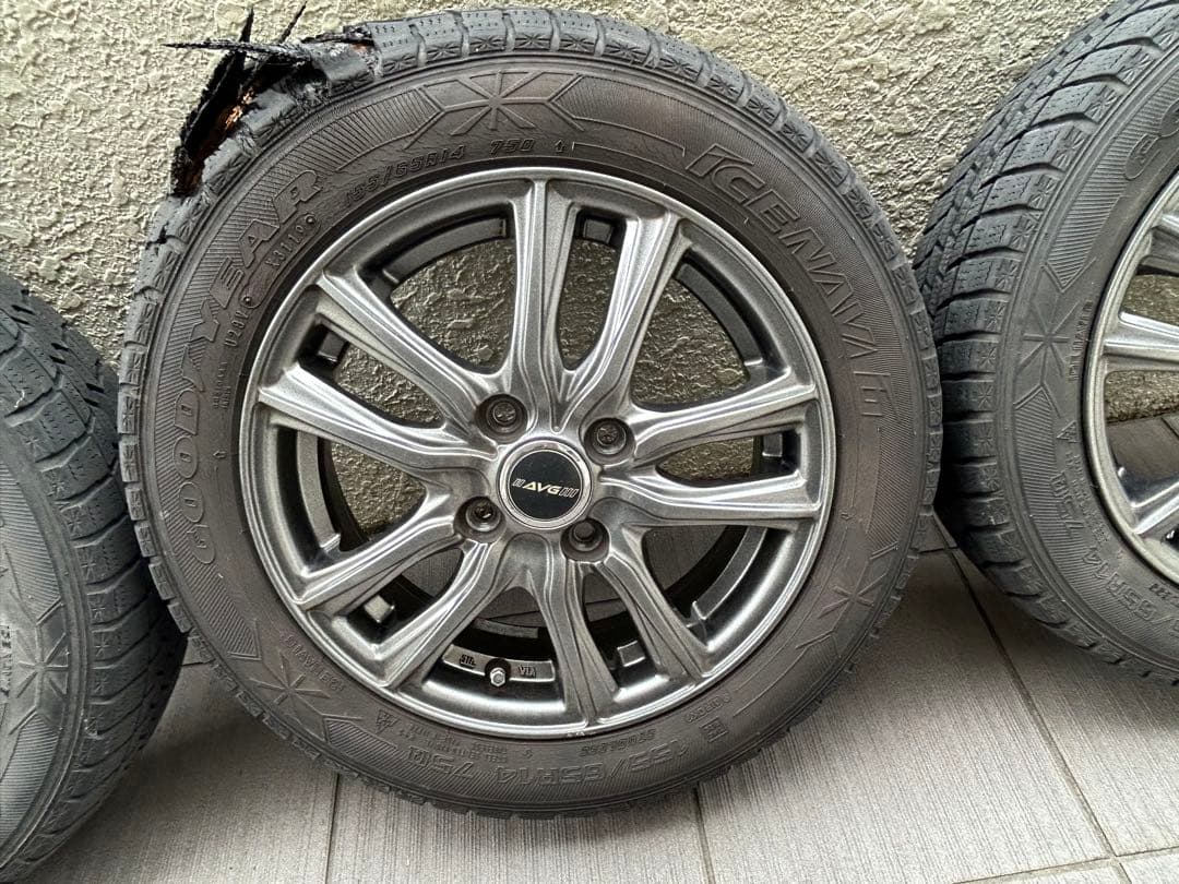 ☆中古☆溝無☆4.5J×14 ET:45 PCD100 4穴 2本②