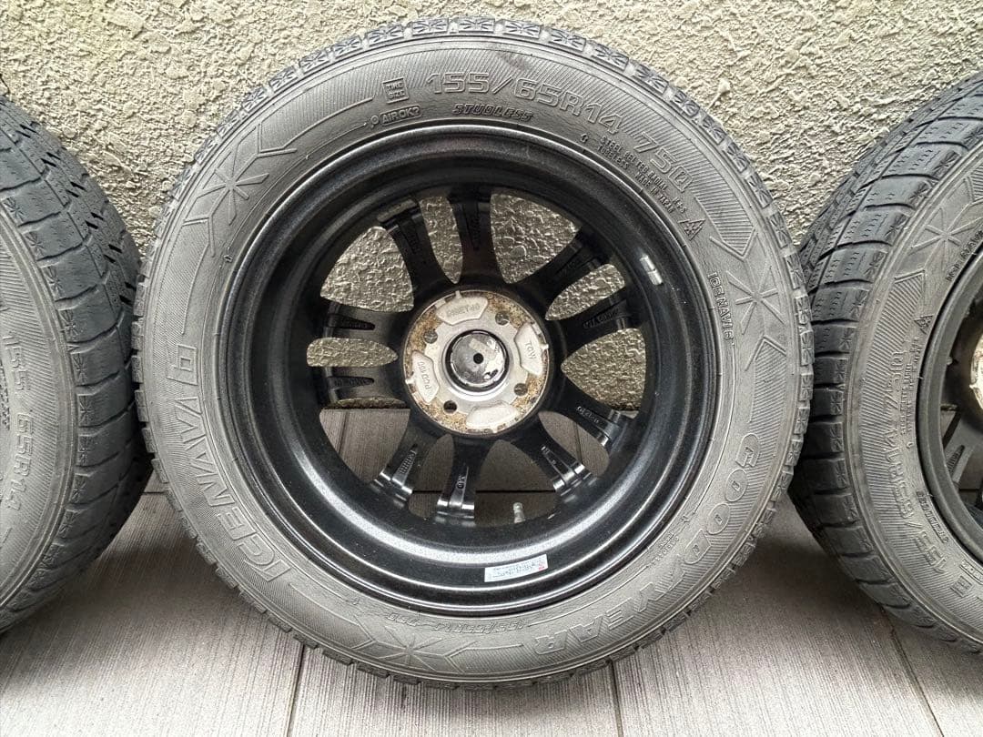 ☆中古☆溝無☆4.5J×14 ET:45 PCD100 4穴 2本②