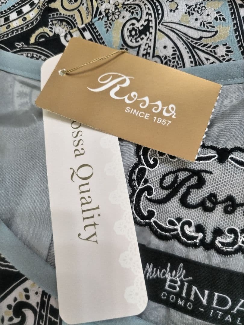 Rossa ペイズリー柄 シルクワンピース 新品タグ付き