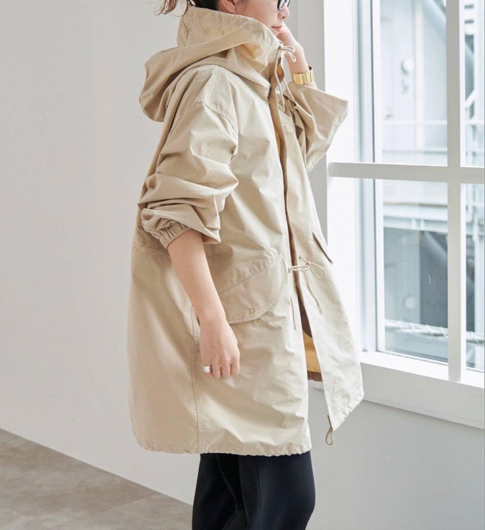 Spick and Span　撥水スノーカモパーカーコート　ベージュ　38