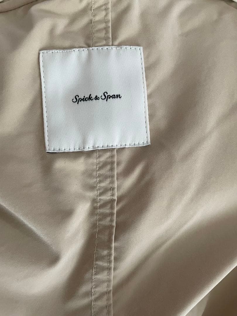 Spick and Span　撥水スノーカモパーカーコート　ベージュ　38