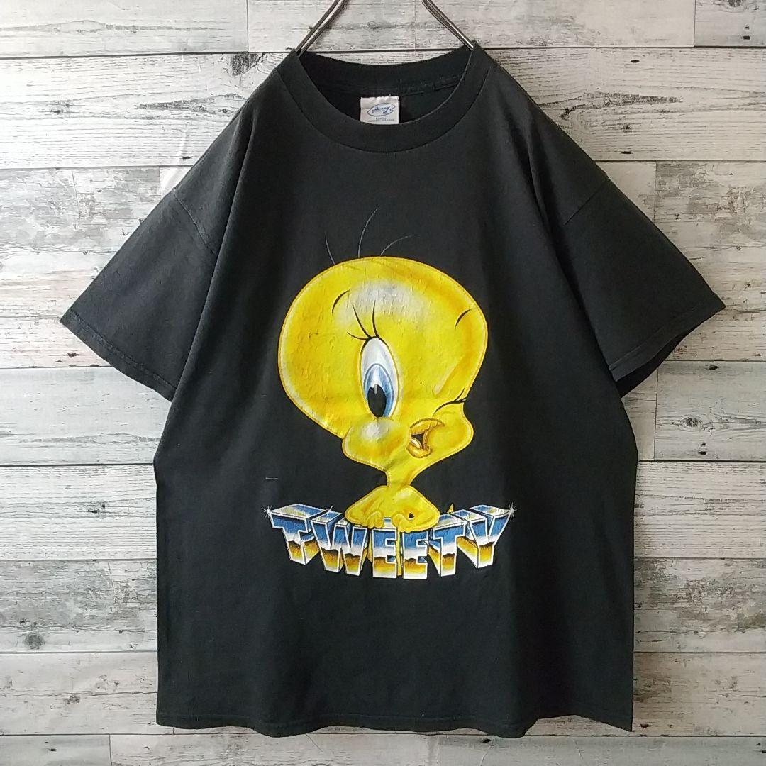 goodデザイン☆90s 1998 トゥイーティー ビッグプリント Tシャツ L