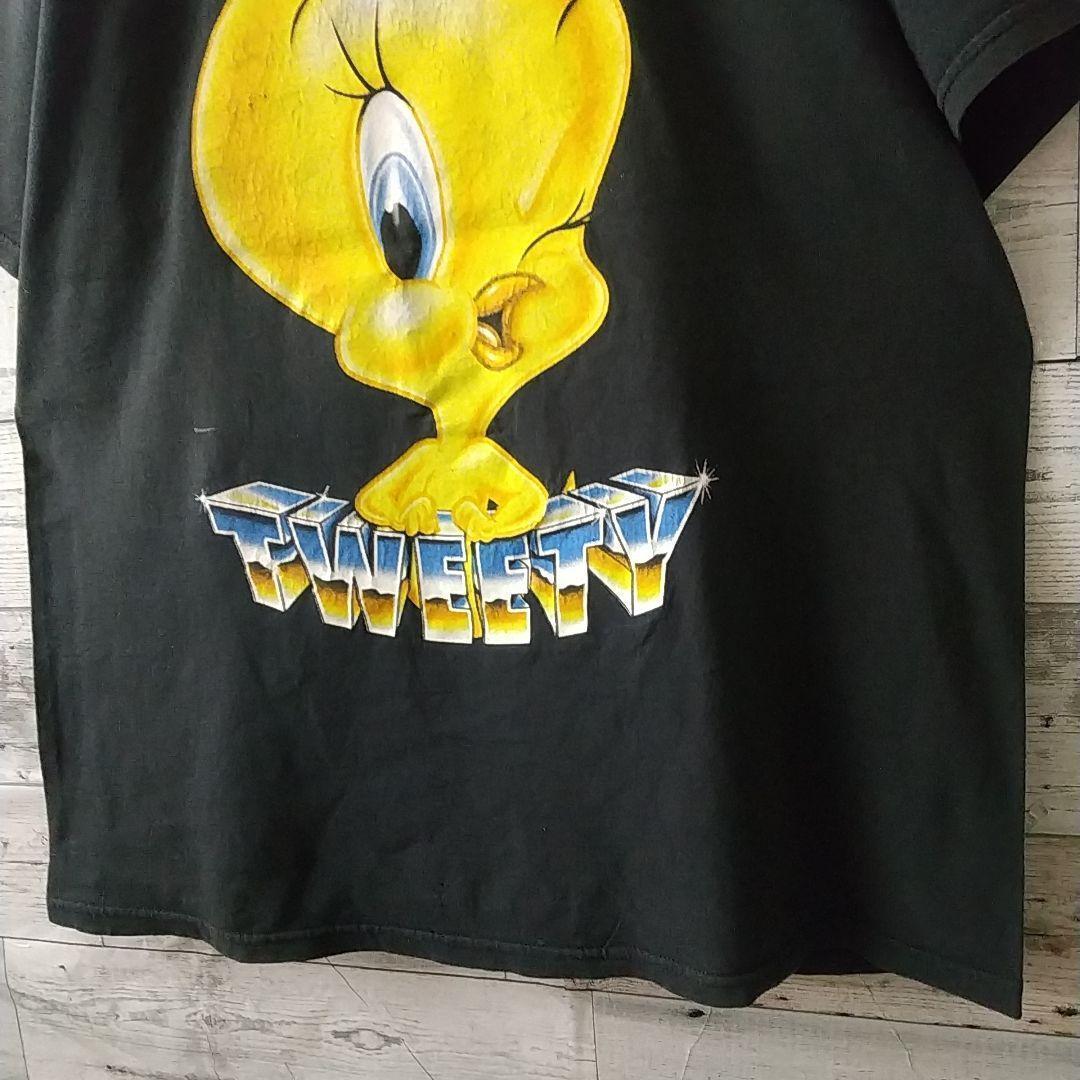 goodデザイン☆90s 1998 トゥイーティー ビッグプリント Tシャツ L
